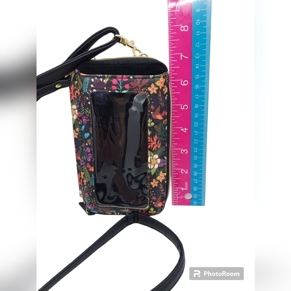 Buxton Everywhere Crossbody Floral Cell Phone/Wallet - Picture 6 of 10